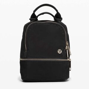 Lululemon City Adventurer Backpack Black and Gold NEW